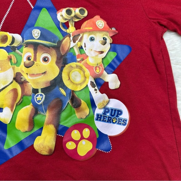 Nickelodeon Paw Patrol Graphic Tee Red Size Extra Small - Picture 5 of 16